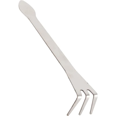 Râteau à racines en acier inoxydable à 3 dents pour ameublir le sol des bonsaïs avec poignée ergonomique