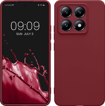 kwmobile telefoonhoesje geschikt voor Xiaomi 14T - Hoesje voor smartphone - Precisie camera uitsnede - In bordeaux-violet