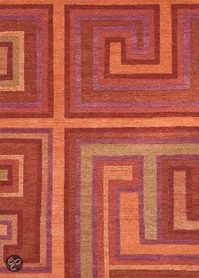 LIGNE PURE Lucid Vloerkleed/tapijt - Multi Oranje - 60x120