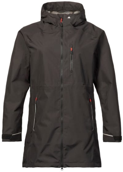Zwarte lange dames regenjas Sardinia van Musto M