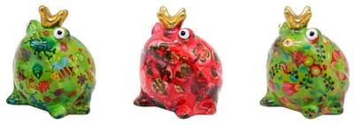 Pomme Pidou Spaarpot Kikker Freddy Pink Small (Keramiek)