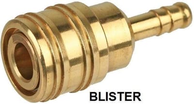 K&W Luchtkoppeling orion met 6 mm slangtule messing