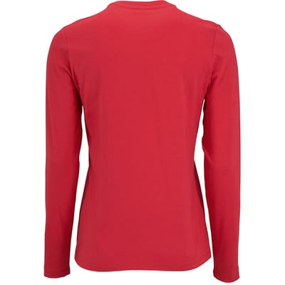 SOLS Dames/dames Keizerlijk T-Shirt met lange mouwen (Rood)