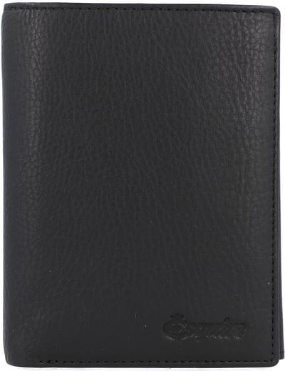 Esquire Peru Portemonnee RFID Leer 9,5 cm - Dames - Staand formaat - schwarz