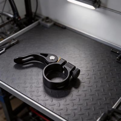 Zadelpenklem Fiets - Zadelklem Quick Release - Fietszadel Verstellen - Lichtgewicht Aluminiumlegering - 31.8 mm - Zwart