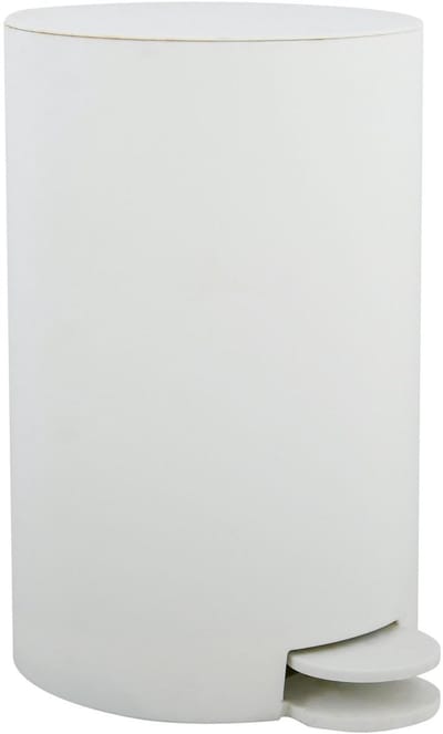 Cosmetica-emmer Osaki vuilnisemmer, pedaalemmer, afvalemmer, 3 liter, met uitneembare binnenemmer, wit