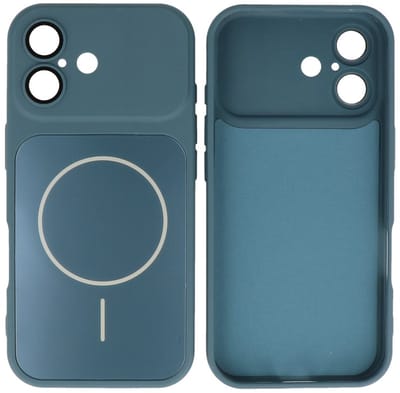 MagSafe Telefoonhoes – Shockproof Case met Camera Bescherming – Geschikt voor iPhone 17 - Blauw