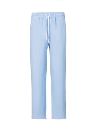 Livano Linnen Broek Heren - Zomerbroek - Volwassenen - Lange Broek - Pantalon - Strandbroek - Zomer - Ibiza Stijl - Lichtblauw - Maat S