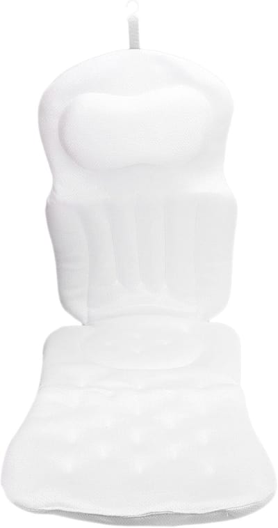 Badkussen - Hoofdsteun Neksteun - Ontspannen Bad - Zuignappen Antislip - 39x21x8 cm