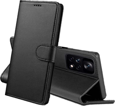 Hoesje Portemonnee voor Xiaomi Redmi Note 11 Pro / Redmi Note 11 Pro 5G Zwarte portemonnee met magnetische klep en kaartopslag