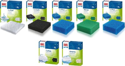 Juwel - Filter spons set 5 Soorten - XL Jumbo - Bioflow 8.0 + Carbax + Amorax - Aquarium Filtermateriaal - voor Juwel Rio 400 - Rio 450 - Vision 450 - Trigon 350