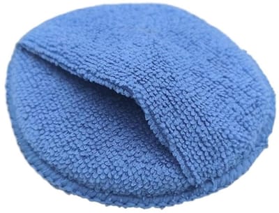10 stuks autodetailing applicator pads verzorging waxen polijstsponzen zachte microvezel ronde zak schuim reinigingsgereedschap(Blue 1Pcs)
