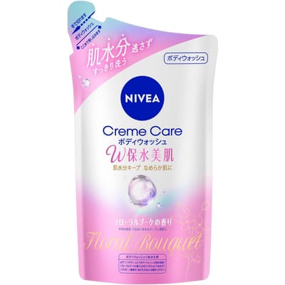 Nivea Japan - Cream Care Double Water Retention Body Wash Floral Bouquet - 350ml Refill