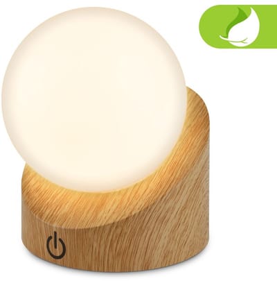 BRILONER Sora - Oplaadbare Mini Tafellamp - warm wit licht tuinverlichting - IP54 buitenverlichting - draadloos - dimbaar - voor binnen en buiten - 10 x 8 x 9 cm