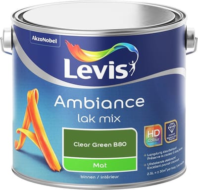 Levis - Ambiance Lak Mat Mix - Clear Green B80 - Mengverf - 2,5 L