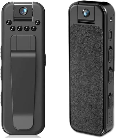 Dailygoody - Draagbare Mini Camera - Beveiligingscamera - 1080P - Kleine Bodycam - Wifi Verbinding - Voor Binnen en Buiten - Draaibaar Objectief