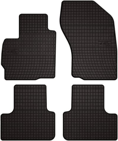 Wielganizator SolidPRO Serie - Gum Rubber Automatten - Citroen C4 Aircross - Zwarte Bescherming - Perfect Passend