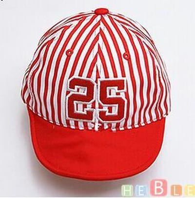 Baby petje - Kinder pet - Baby kleding - New York Baseball - 42 - 52 cm / 0,5 - 3 jaar - rood
