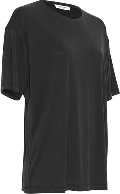 MSCH Copenhagen Fenya Modal Tee Tops & T-shirts Dames - Shirt - Zwart - Maat XS/S