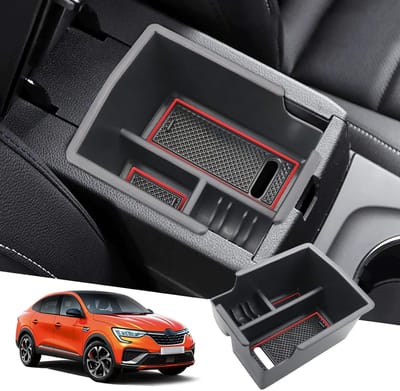 Compatibele Center Console Opbergdoos voor Renault Arkana 2021-2026, Armsteun Organizer en Handschoenenkast Accessoire in Rood, Perfect voor Extra Opbergruimte en Organisatie