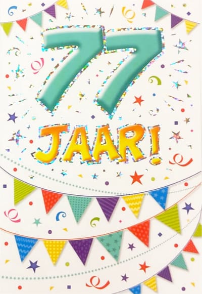 Verjaardagskaart - That Funny Age - 77 jaar - Met Envelop - Per stuk