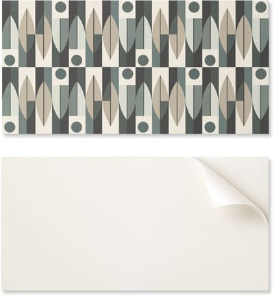Zelfklevend vinylpaneel met print voor de woonkamer, 100x50 cm, abstract geometrisch patroon