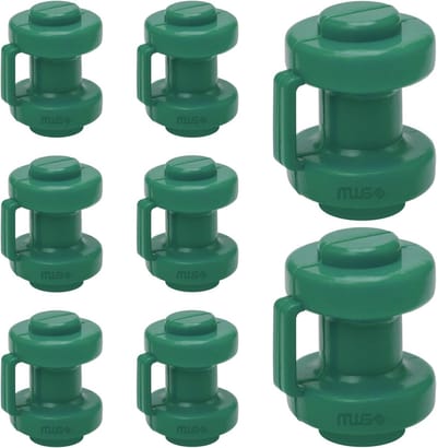 Trampoline Eindkappen - Beschermdoppen Netpalen - Veiligheid Verbeteren - Voor Binnenliggend Net - 25 mm Stangdiameter - Groen