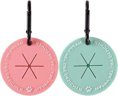 2 Stuks Handvrije Poepzak Houder voor Honden, Lichtgewicht en Draagbaar, Ideaal voor Wandelen met Huisdieren (Roze & Groen)