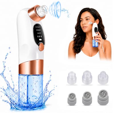 Zorghelden® Blackhead remover inclusief waterspoeling - 8-Delige set - Mee eters verwijderen - Comedonenlepels