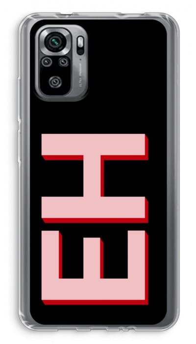 Gepersonaliseerd - Case Company® - Hoesje geschikt voor Xiaomi Redmi Note 10S hoesje - Monogram - Soft Cover Telefoonhoesje - Bescherming aan alle Kanten en Schermrand