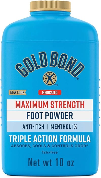 Gold Bond – Verkoelend Voetpoeder – Met Menthol & Maïszetmeel – Fris & Droog Gevoel