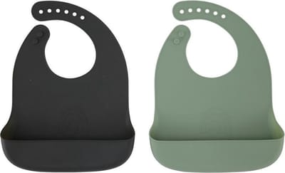 By Lille Vilde Rainbow Sage & Forest 2 Stuks Silicone Slab LV-BIB-96