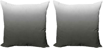 ABAKUHAUS Ombre Kussenhoes Set (2x) – 40x40 cm – Dubbelzijdig digitaaldruk – Donkergroen
