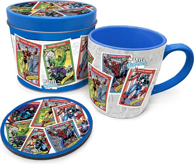 Marvel - Geschenkset "Collectors Card" - Onderzetter en Mok