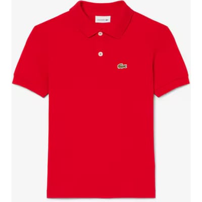 Polo Lacoste Kids Lcb Non Organic Petit Pique Lacoste Rouge-Maat 128