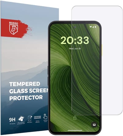 Rosso Screen Protector Geschikt voor Fairphone 6 / 6+ | 9H Tempered Glass | Glasplaatje | Beschermlaag | Beschermglas | 9H Hardheid