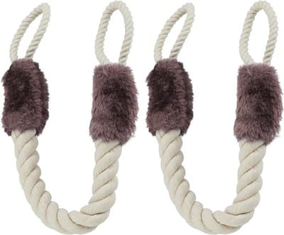 Dailygoods- Deurkoord Klembeveiliging - Deurstopper - Vingerbescherming - 2 Stuks - Geschikt voor Kinderen en Huisdieren - 60 cm (Katoen) - Deurbeschermer