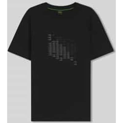 relaxed fit T-shirt van katoenmix model 'TS_NETWORK FLAG'