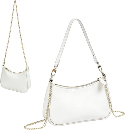 Elegante PU-Leren Hobo Handtas voor Dames, Middelgrote Vintage Schoudertas, Modieuze Tote Bag voor Dagelijks Gebruik en Avondjes Uit