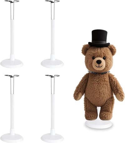Verstelbare Poppenstandaards Set van 4 voor Teddyberen en Knutselpoppen