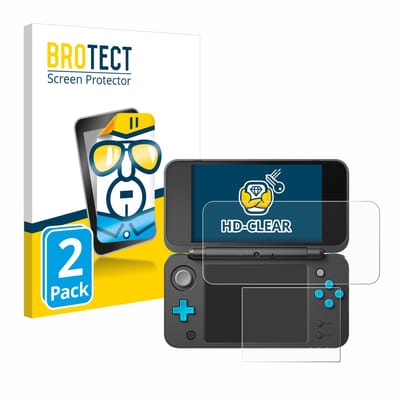 BROTECT - Screenprotector voor New Nintendo 2DS XL - Folie Beschermfolie transparant 2 Stuks