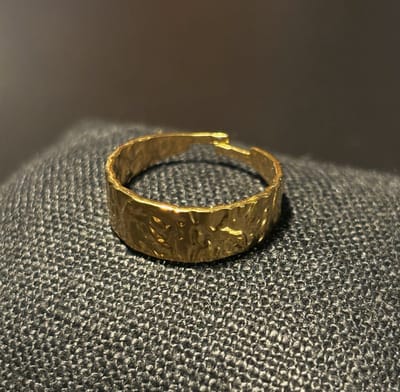 Goudkleurige No-Fade Waterproof Vintage Patroon Ring - 316L RVS