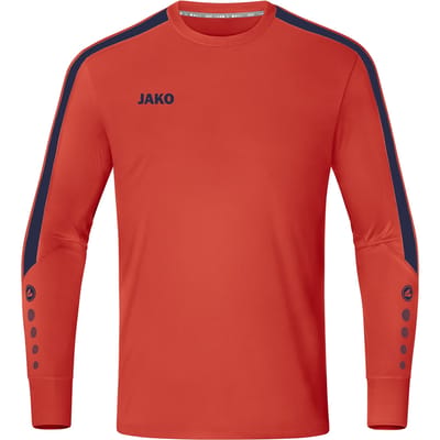Jako Power Keepershirt Lange Mouw Kinderen - Marine / Flame | Maat: 164