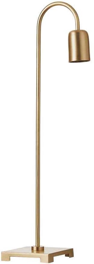 Mica Decorations lennart bureaulamp goud maat in cm: 11,5 x 11,5 x 57 E27 fitting GOUD