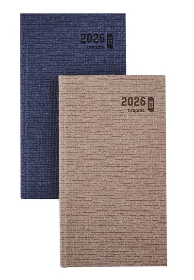 Brepols agenda 2026 - ECORAMA [0.780] - KAZAR - Zakagenda - 1 week op 2 pagina's - Weekoverzicht - Blauw - 8.9 x 16 cm