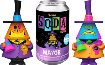 Funko Pop! Soda: The Nightmare Before Christmas - Mayor (Blacklight) (kans op speciale Chase editie)