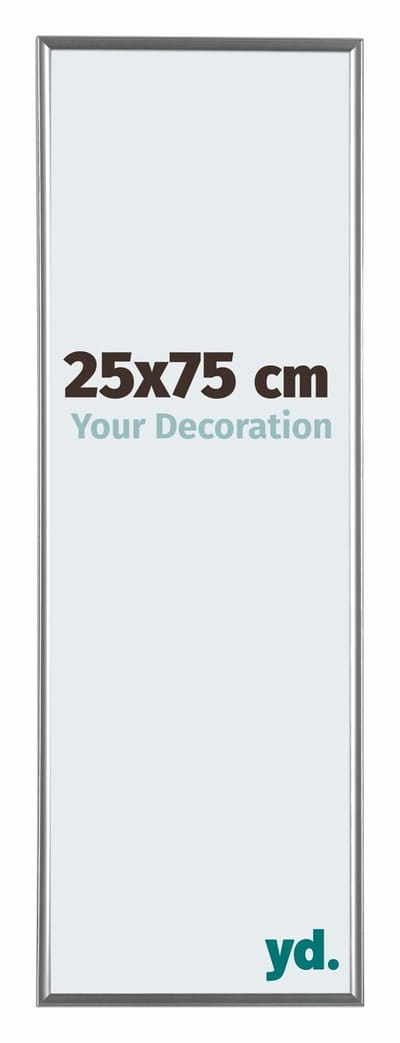 Your Decoration - Fotolijst 25x75 cm - Kunststof - Zilver Hoogglans - Evry