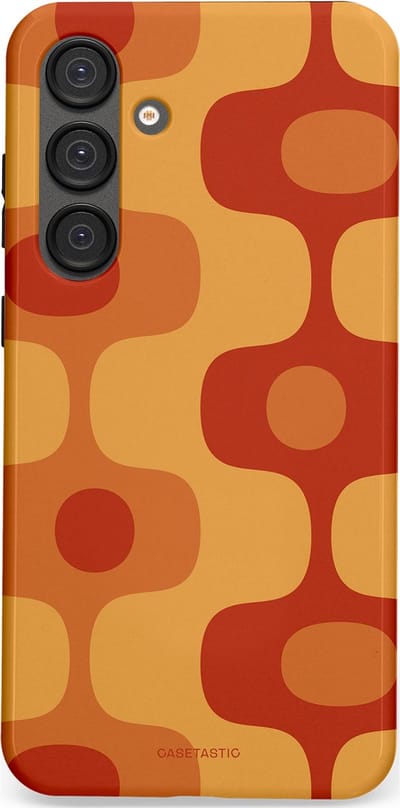 Casetastic Hoesje Geschikt voor Samsung S25 Plus - Stijlvolle Beschermende Duo-layer Case - Vintage Rust