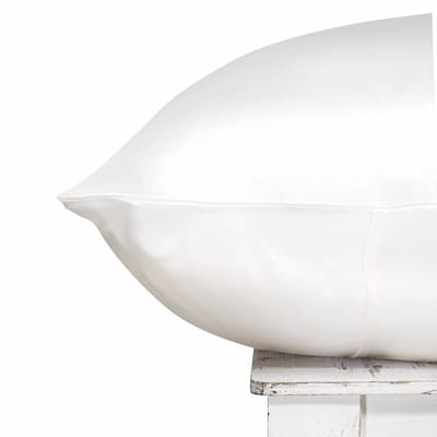 Zijden Kussensloop Cloud White - 22MM - Silk Heaven - 60x60cm / Ritssluiting