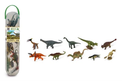 COLLECTA Figurine Mini Set - 10 Dinosaurussen - Prehistorie - Handgeschilderd - Miniatuur